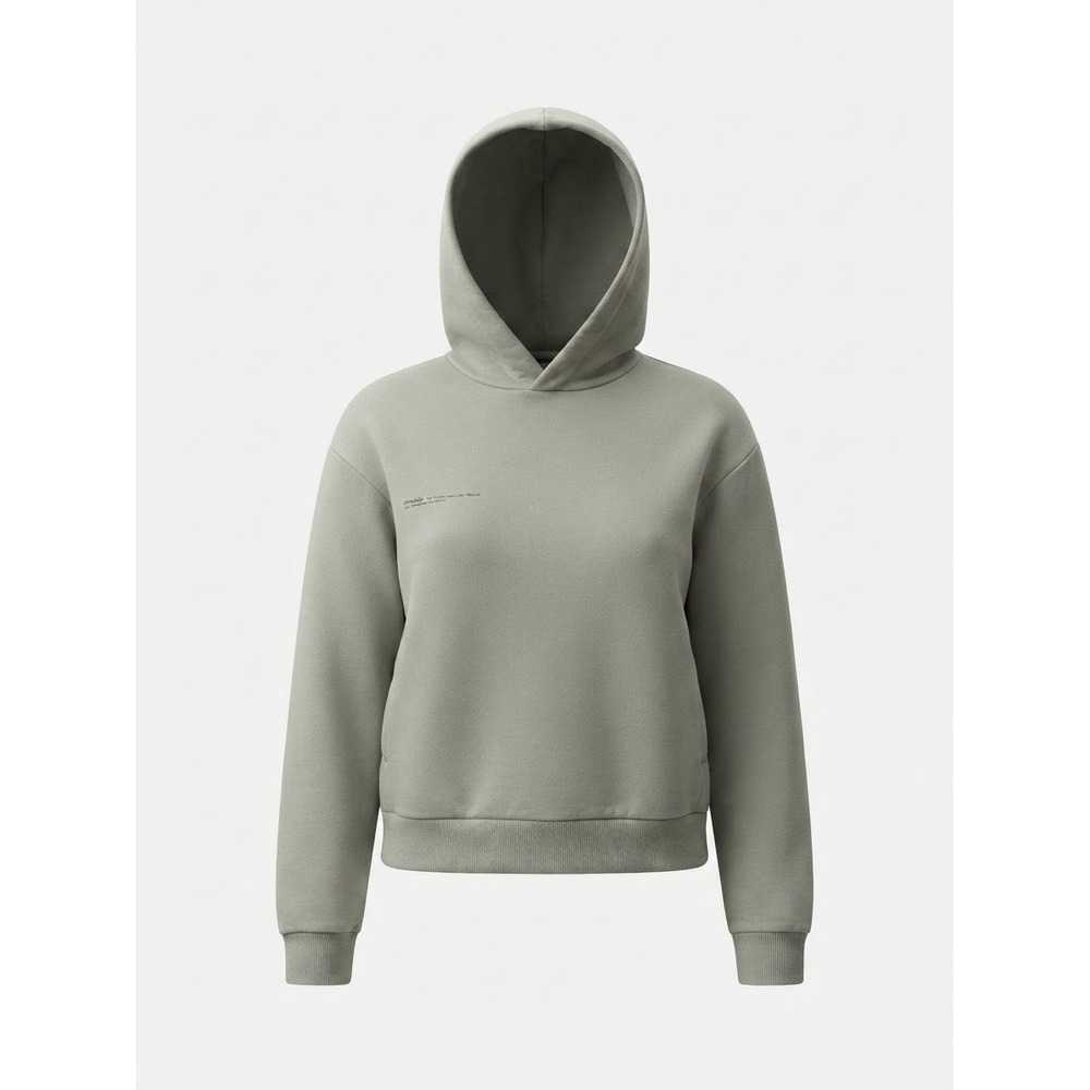 Pangaia Organic Recycled Cotton Gay Green Khaki Streetwear Casual Hoodie sz M